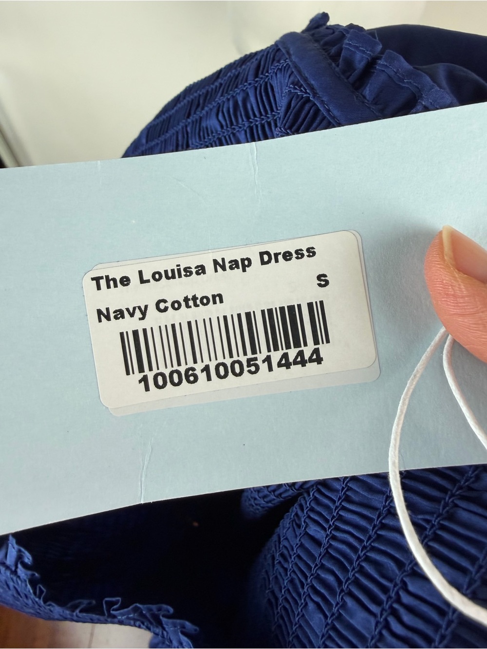 NWT Hill House Home Navy Blue Cotton Louisa Nap Midi Dress Size S - Picture 6 of 7